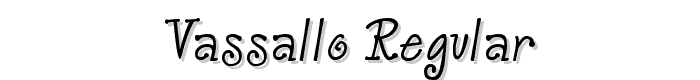 Vassallo Regular font